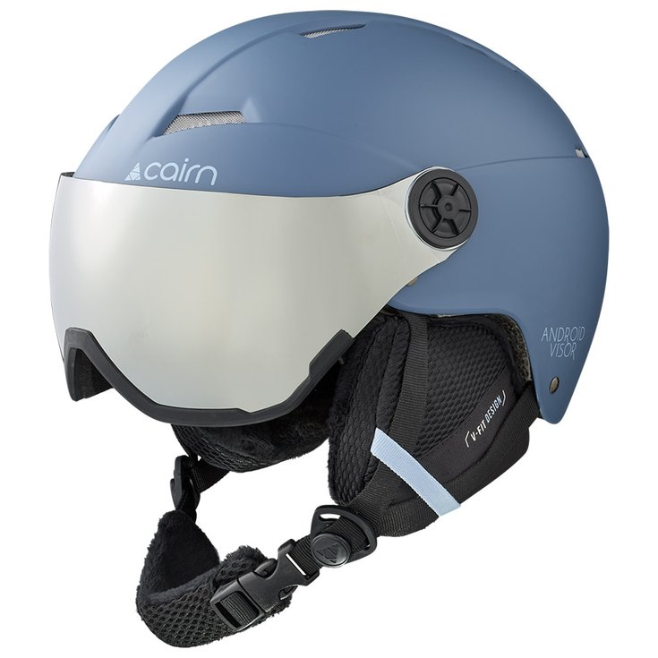 Cairn Casque visière Android Visor Mat Vintage Blue Présentation