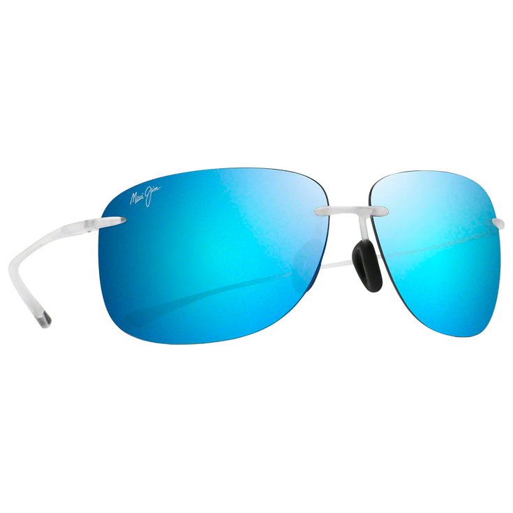 Maui Jim Lunettes de soleil Hikina Matte Crystal Grey Maui Pure Lt Blue Hawaï Présentation