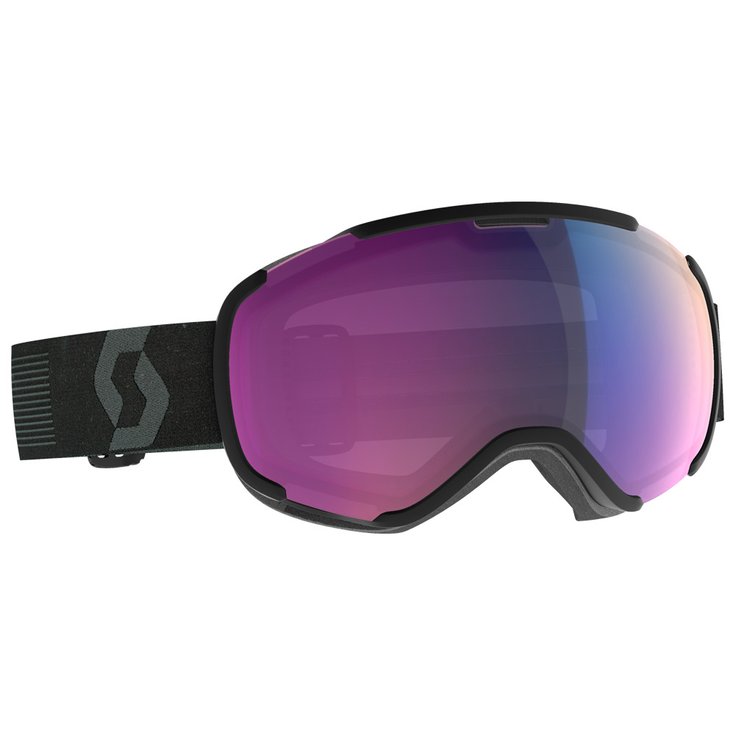 Scott Masque de Ski Faze II Mineral Black Enhancer Teal Chrome Présentation