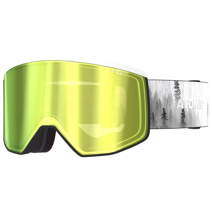 Atomic Masque de Ski Four Pro L Hd Photo Maverick Green Gold Présentation
