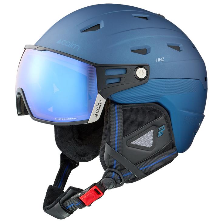 Cairn Casque visière Maverick Visor Evolight Nxt Matte Metallic Blue Présentation