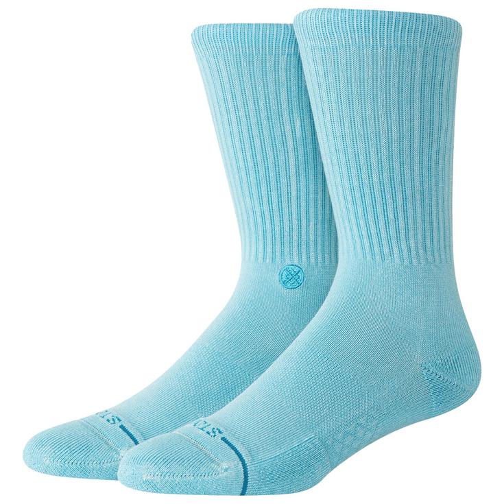 Stance Chaussettes Icon Crew Socks Dyed Crew Electricblue Présentation
