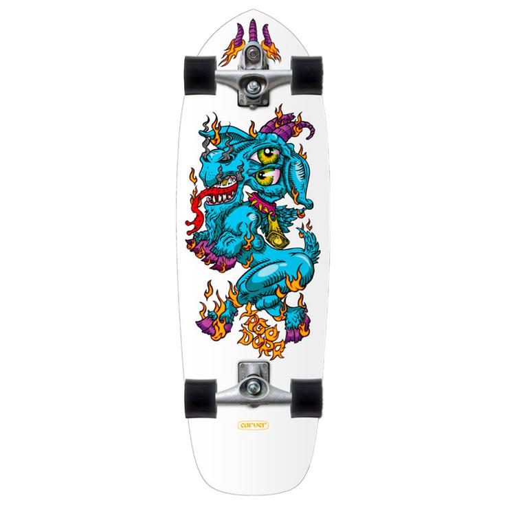 Carver Skateboards Surfskate Fire Goat Yago Dora C7 