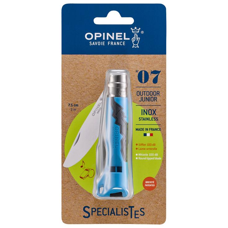 Opinel Couteaux (couverts) N°7 Outdoor Junior Blister Bleu Présentation