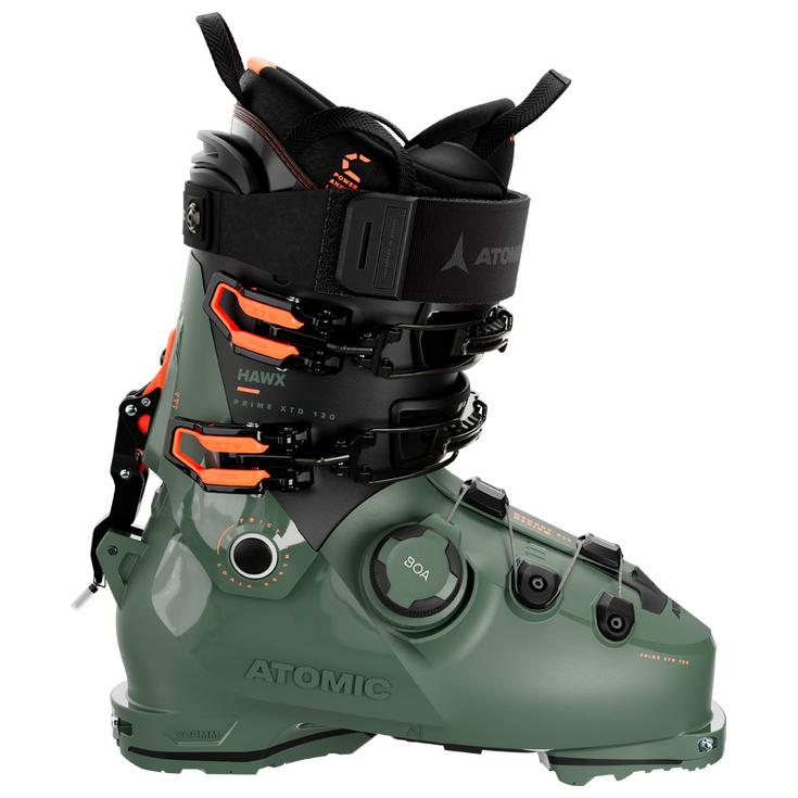 Atomic Chaussures de Ski Hawx Prime XTD 120 Boa Army Green Orange Devant