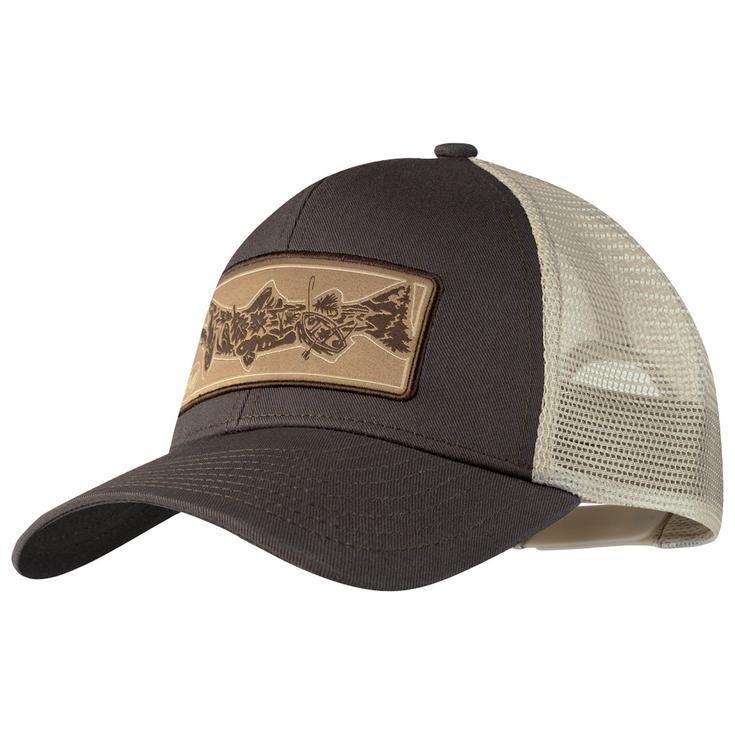 Buff Casquettes Explore Trucker Cap Lake River Khaki Présentation