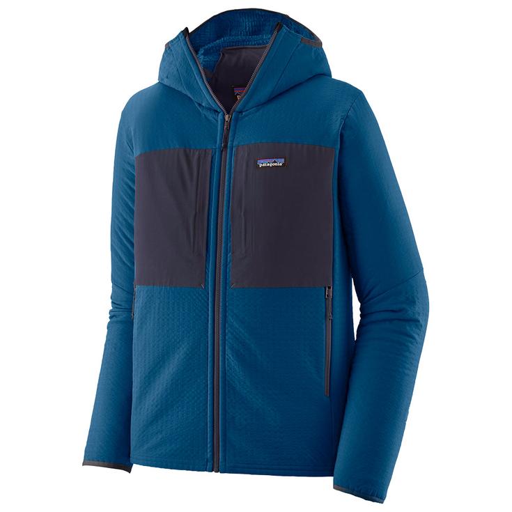 Patagonia Polaire M's R2 Techface Hoody Clement Blue Présentation