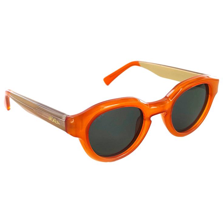 Moken Vision Lunettes de soleil Milo Orange Green Polarized Présentation