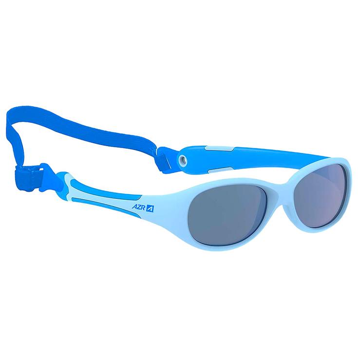 AZR Lunettes de soleil Teddy Bleue Vernie Gris Miroir Présentation