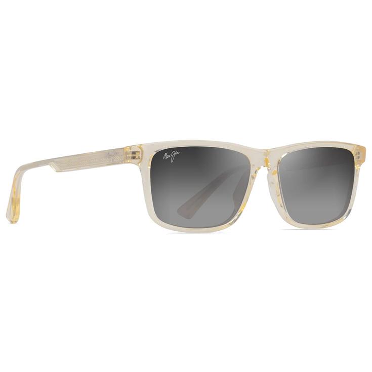 Maui Jim Lunettes de soleil Okina Shiny Amarillo Claro Translucide Neutral Grey Minéral Superthin Présentation