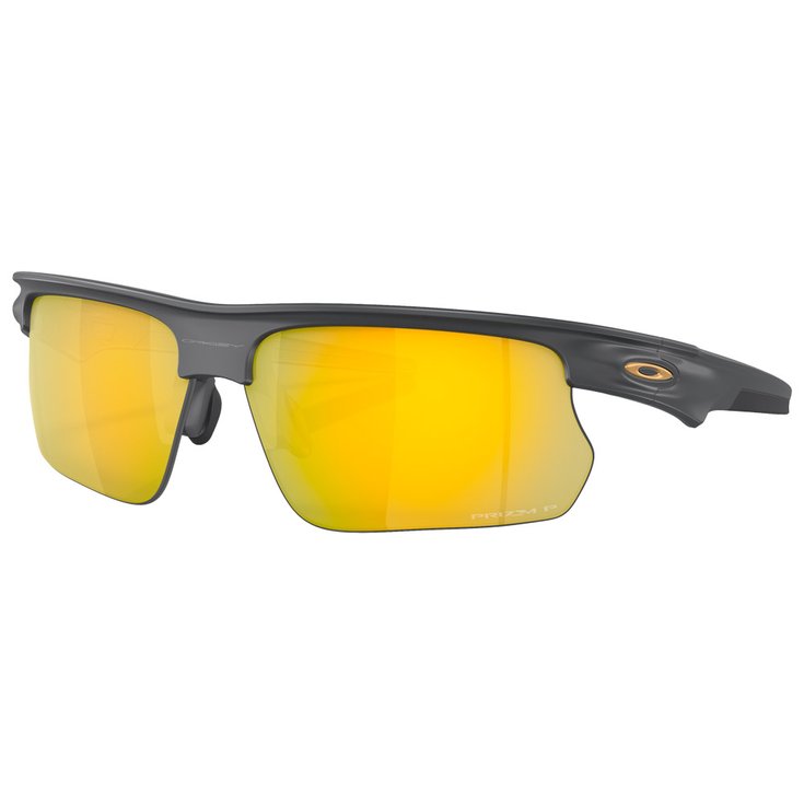 Oakley Lunettes de soleil Bisphaera Matte Carbon Prizm 24k Polarized Présentation