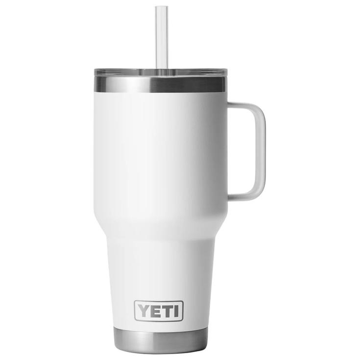 Yeti Mug Rambler 35 Oz (994 ml) Straw Mug White Présentation