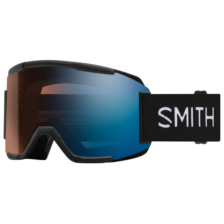 Smith Masque de Ski Squad Black Chromapop Pro Photochromic Blue Mirror Présentation