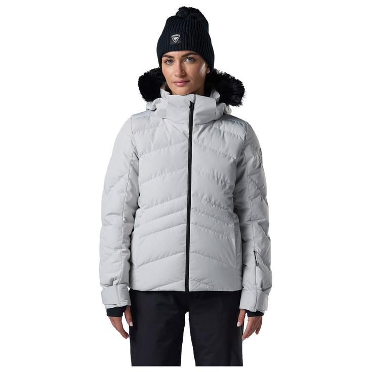 Rossignol Blouson Ski W Staci Insulated Jacket Silver Pearly Présentation
