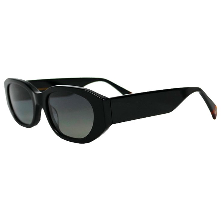 Binocle Eyewear Lunettes de soleil Lena Shiny Black Gradient Grey Polarized Présentation