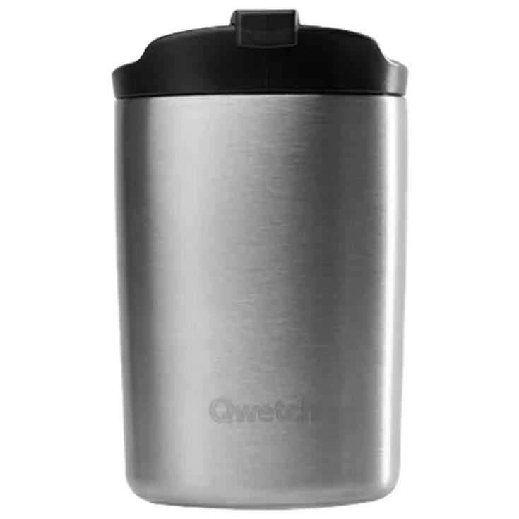 Qwetch Mug Travel Mug 240 ml Inox Brossé 