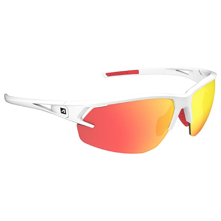 AZR Lunettes de soleil Fast Mat Blanc Irisé Rouge Photochromic Présentation