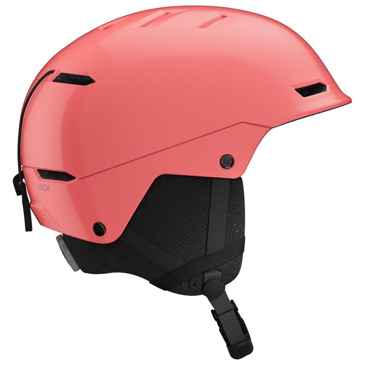 Salomon Casque de ski Husk Kids Sun Kissed Coral Présentation