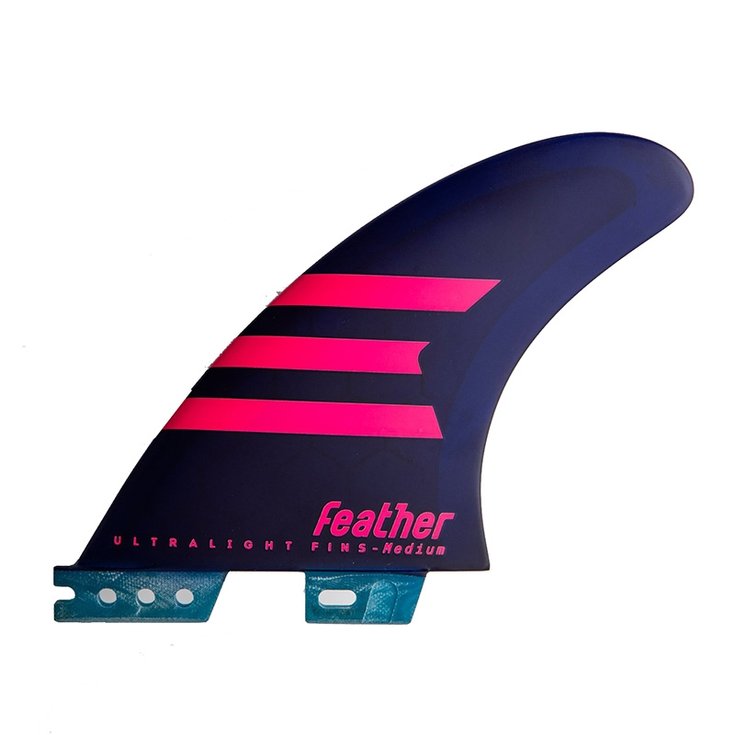 Feather Fins Ailerons Surf Ultralight - 3 Dérives - Purple Profil