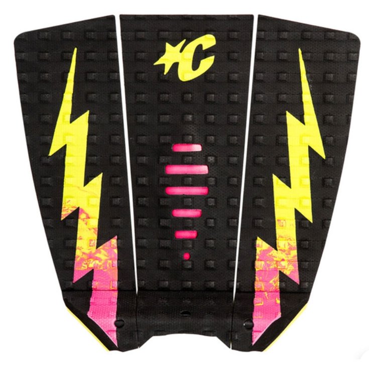 Creatures Pad Surf Pad Front Deck Creature Of Leisure Mick Eugene Fanning Lite - Black Pink Fade Lime Dos