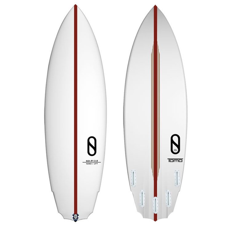 Slater Designs Board de Surf Sci-Fi 2.0 - Red - FCSII Dos