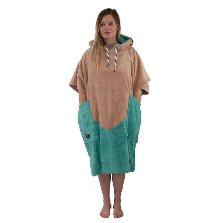 All-In Poncho Surf Organic V Aqua / Dark Pink Profil