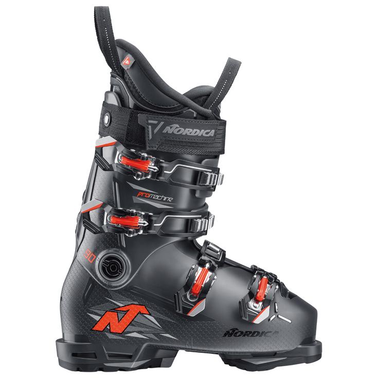 Nordica Chaussures de Ski Pro Machine 3 90 GW Dark Grey Black Red Côté