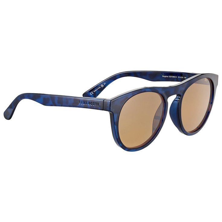 Serengeti Lunettes de soleil Kingman Shiny Tortoise Dark Blue Saturn Polarized Drivers Présentation