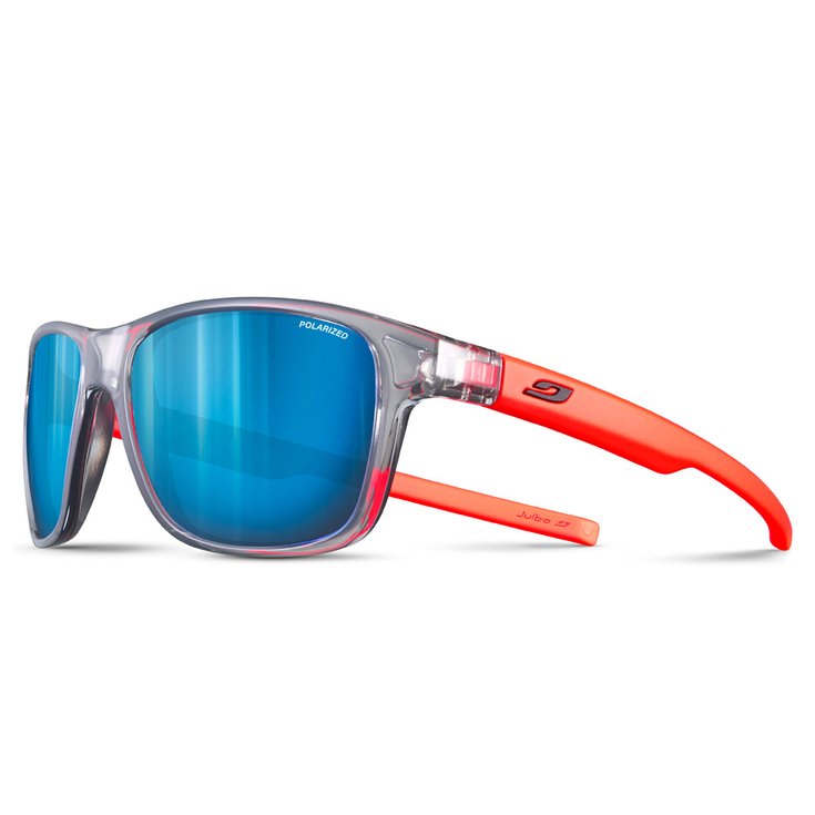 Lunettes de soleil Julbo Lounge Gris Translucide Brillant Orange Fluo Spectron 3 Polarized Ete 2023 Glisse proshop
