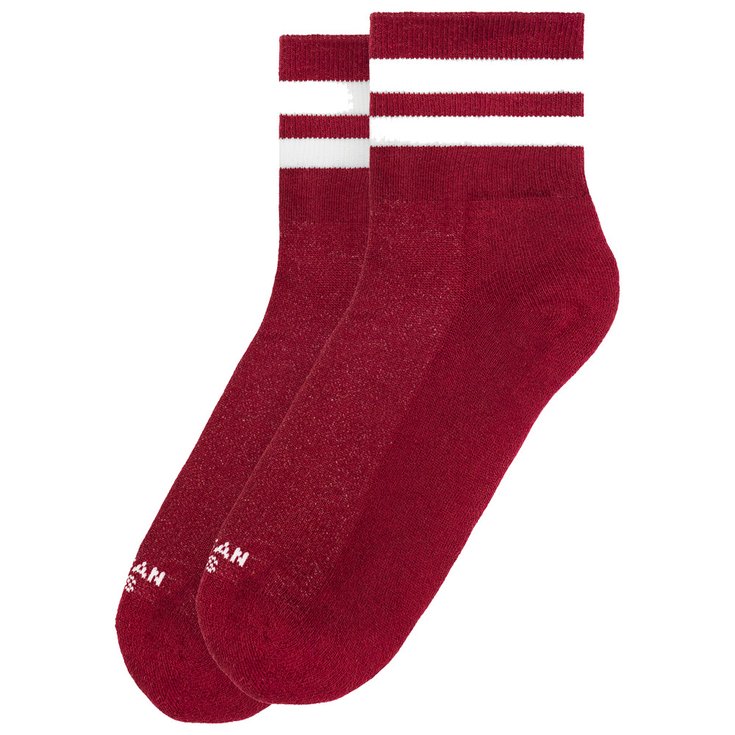 American Socks Chaussettes The Classics Ankle High Crimson Présentation