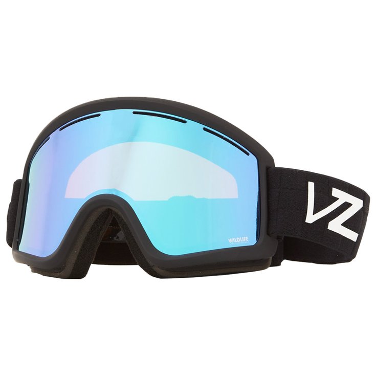 Von Zipper Masque de Ski Cleaver Black Satin Wildlife Stellar Chrome + Clear Fire Chrome Présentation