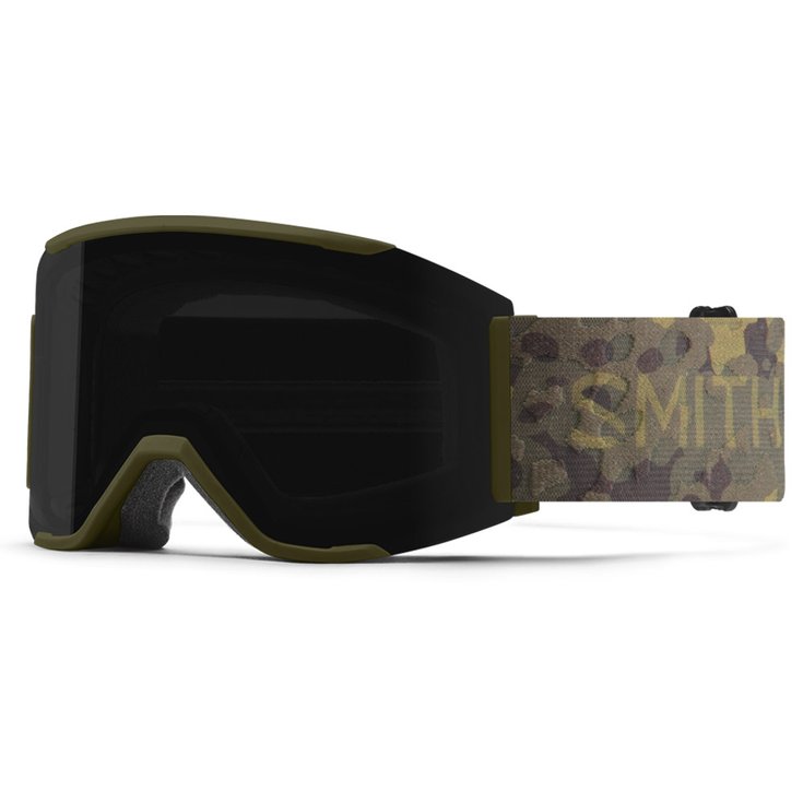 Smith Masque de Ski Squad Mag Vintage Camo Chromapop Sun Black + Chromapop Storm Rose Flash Présentation