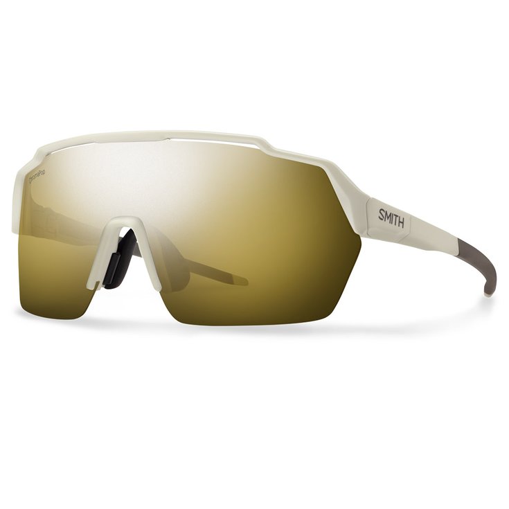 Smith Lunettes de soleil Shift Split Mag Matte Bone Chromapop Black Gold Mirror Présentation