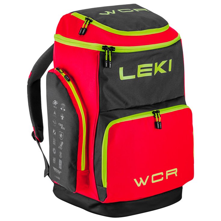 Leki Housse chaussures Skiboot Bag Wcr 85L Bright Red Black Neon Yellow Présentation