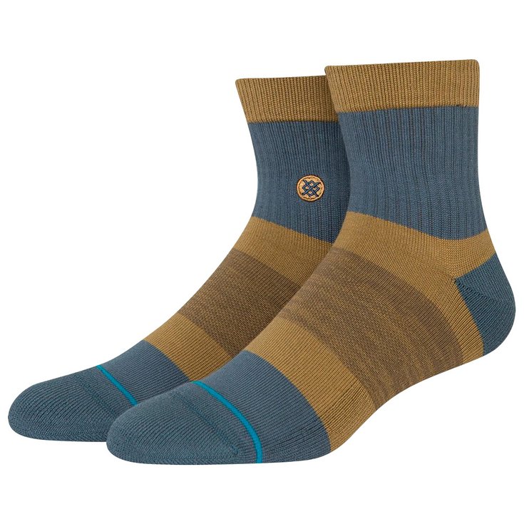 Stance Chaussettes Stripes Quarter Socks Lieutenant Dark Navy Présentation