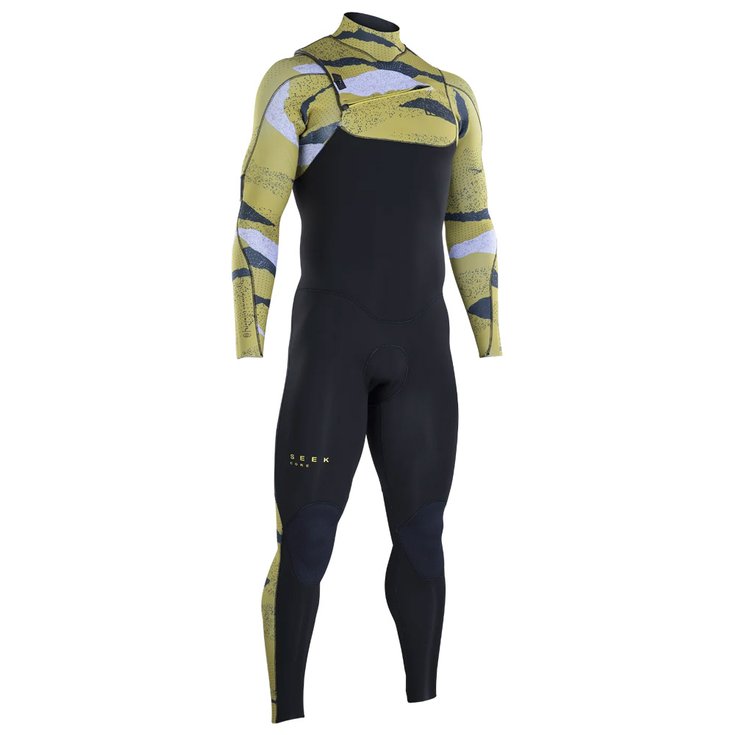 Ion Combinaison Intégrale Seek Core 3/2 Front Zip Black Dark Amber Présentation