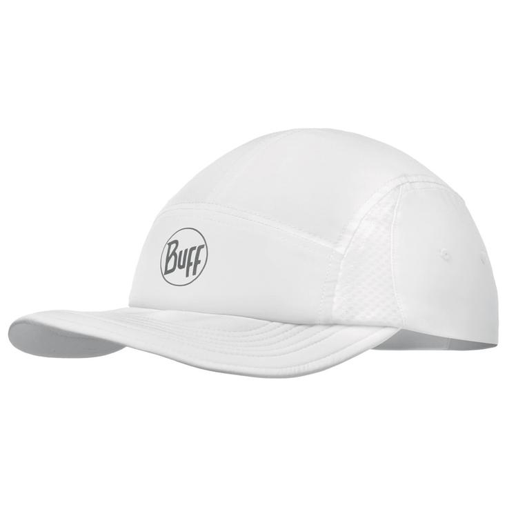 Buff Casquettes 5 Panel Go Cap Solid White Présentation
