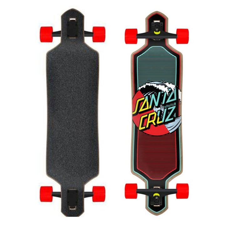 Santa Cruz Skate Longboard Santa Cruz Complete Cruizer Wave Dot Splice - 36" - Sans Dos