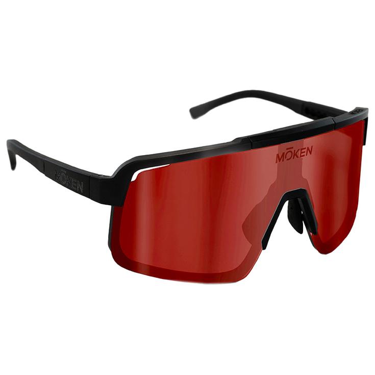 Moken Vision Lunettes de soleil Kurtiss-Dh Black Red Cat.3 + Clear Cat.0 Présentation