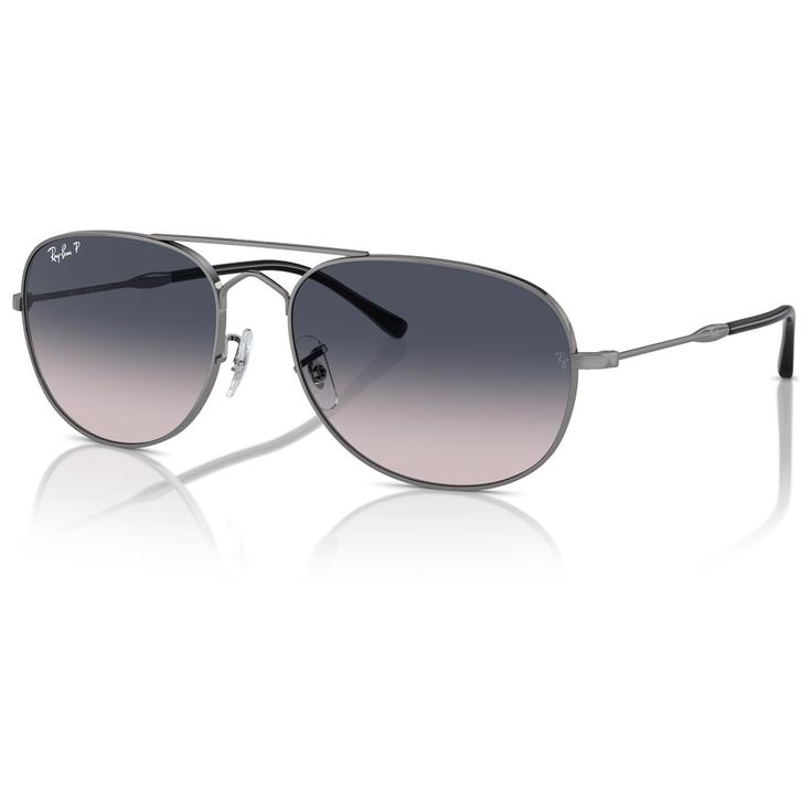Ray Ban Lunettes de soleil RB3735 Bain Bridge Polished Gunmetal Polar Blue Présentation