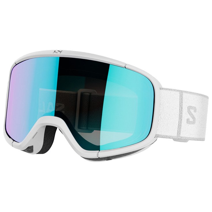 Masque Ski Salomon Aksium 2.0 White Multilayer Mid Blue - 2024 Glisse-proshop