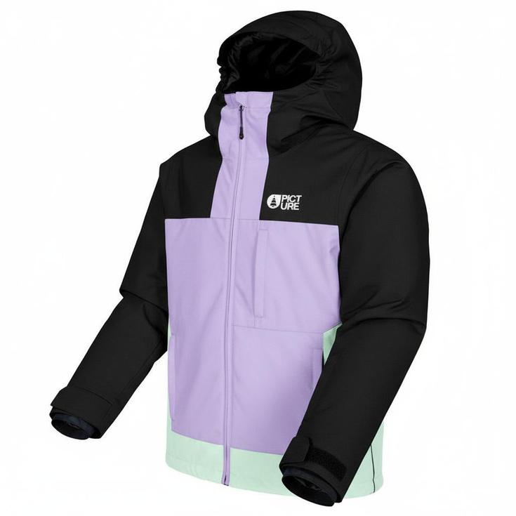 Picture Blouson Ski Seady Blk Paisley Purple Siltgr Présentation