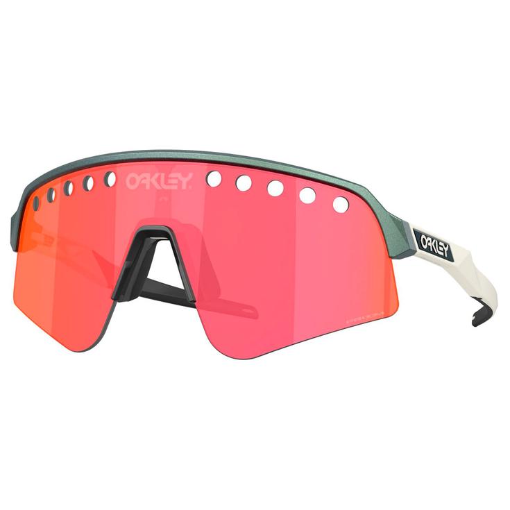 Oakley Lunettes de soleil Sutro Lite Sweep Matte Silver/Blue Colorshift Prizm Trail Torch Présentation