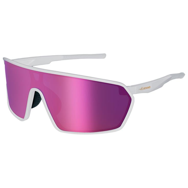 Cebe Lunettes de soleil Terra Matt White Purple Mirror Présentation