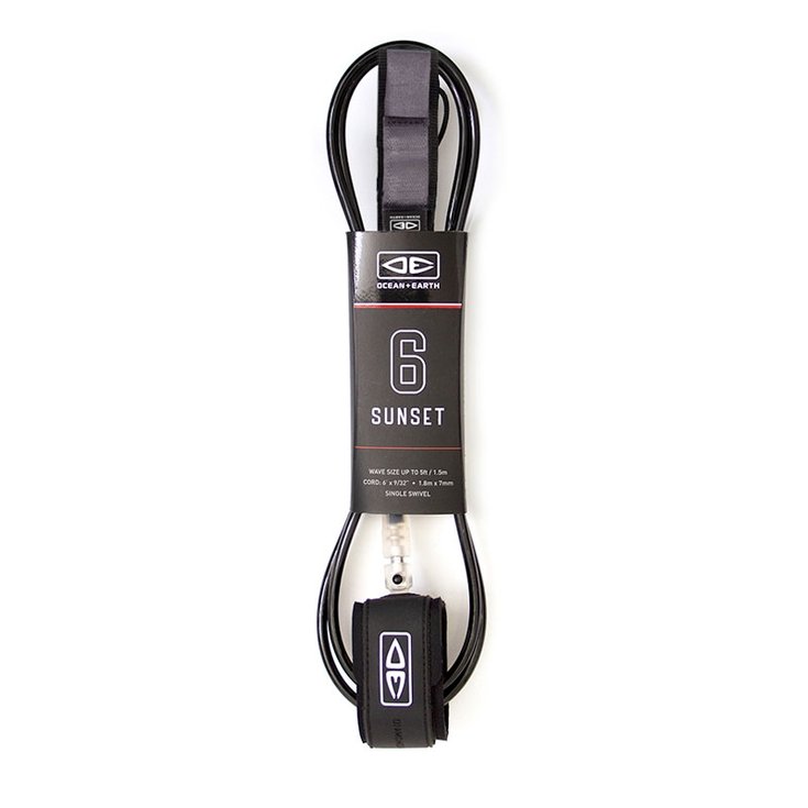 Ocean And Earth Leash Surf Ocean and Earth Diamond Flex Sunset - Black 