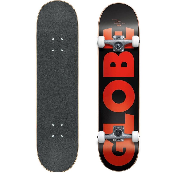 Globe Skate Skateboard Globe G0 - Fubar Black/Red - 7.75" - Sans Profil