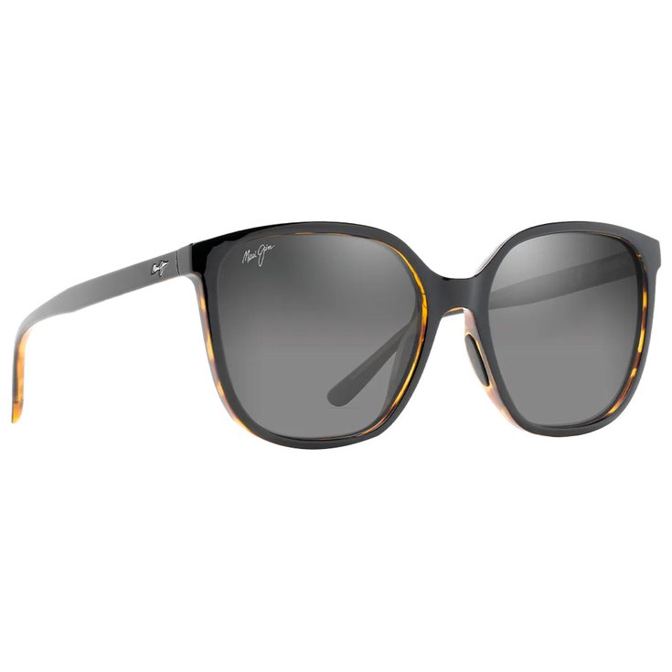 Maui Jim Lunettes de soleil Good Fun Noir Tortue Neutral Grey Mineral Superthin Présentation