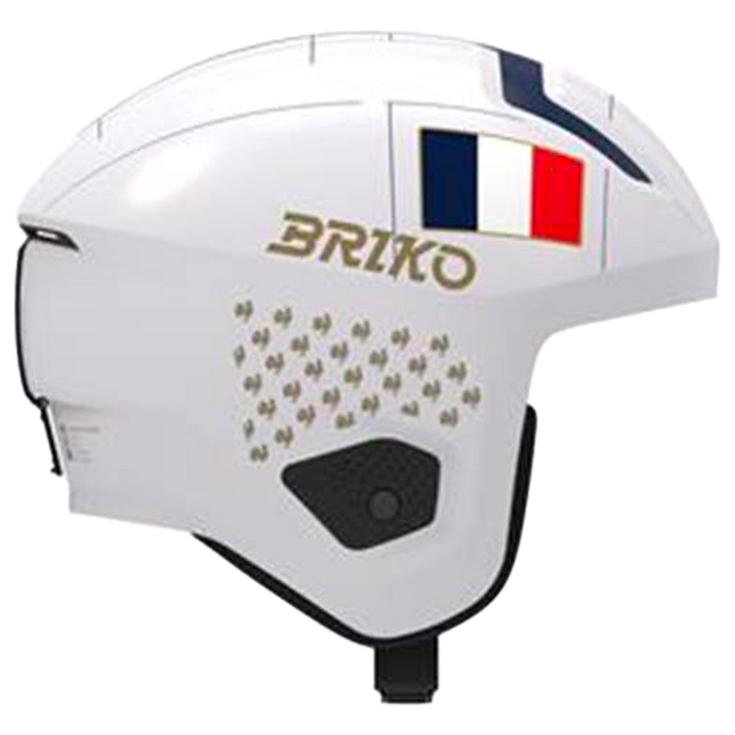 Briko Casque Vulcano 2.0 Mips France Shiny White Tangaroa Blue Gold Présentation