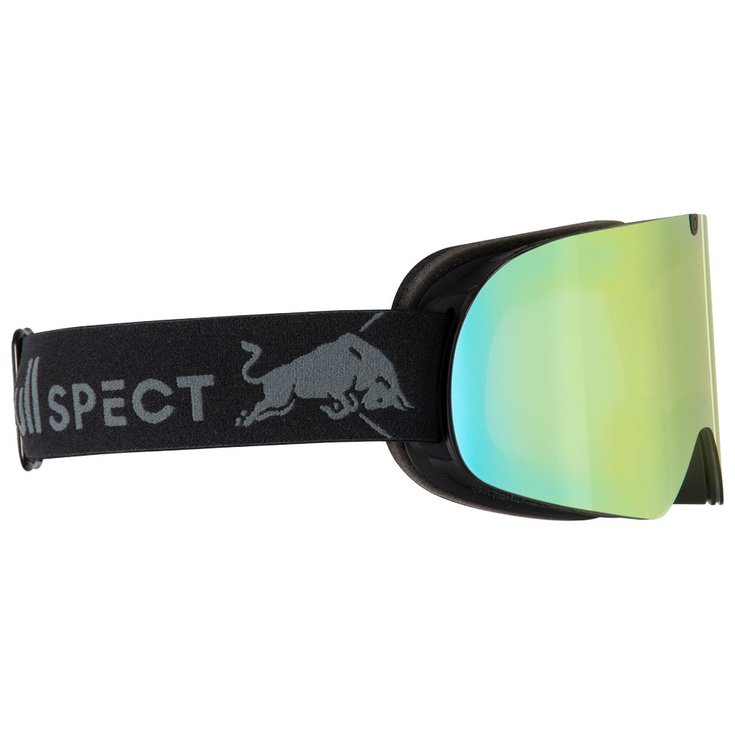 Red Bull Spect Masque de Ski Soar Matt Black Smoke Yellow Mirror Présentation