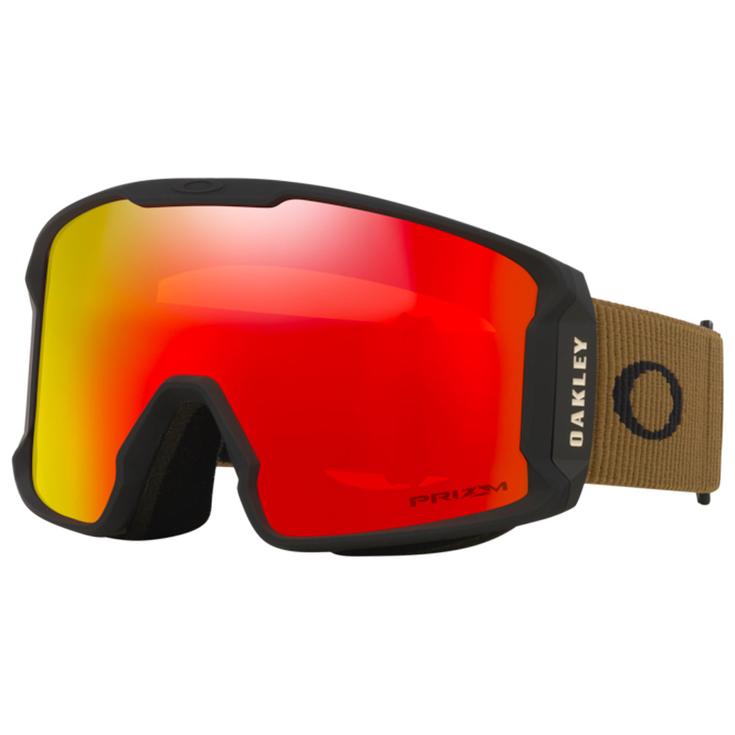 Oakley Masque de Ski Line Miner L Army Green Corduroy Prizm Torch Iridium Présentation